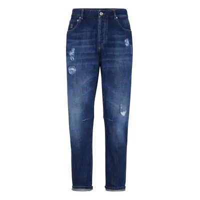 BRUNELLO CUCINELLI - Denim Jeans With Tears