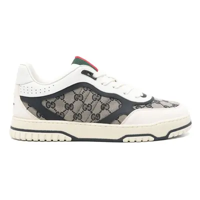 GUCCI - Leather Sneaker With Gg Mongram