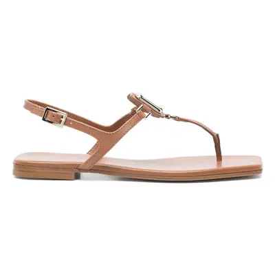 ROGER VIVIER - Viv By The Sea Leather Thong Sandals