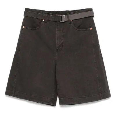 SACAI - Belted Denim Shorts