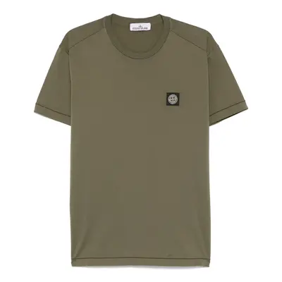 STONE ISLAND - Logo Cotton T-shirt