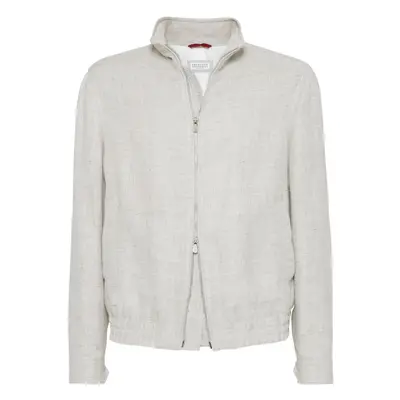 BRUNELLO CUCINELLI - Water Resistant Linen Blend Jacket