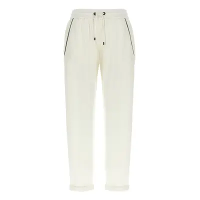 BRUNELLO CUCINELLI - Cotton And Silk Blend Trousers