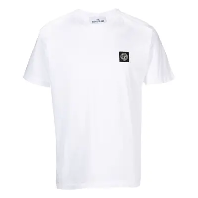 STONE ISLAND - Logo Cotton T-shirt