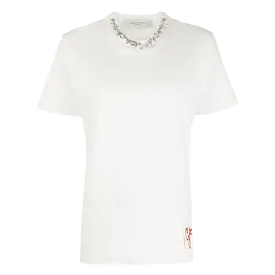 GOLDEN GOOSE - Golden Embroidered Cotton T-shirt