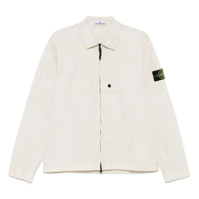 STONE ISLAND - Logo Organic Cotton Overshirt