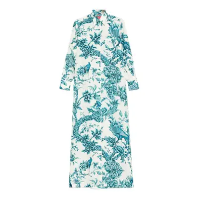 FOR RESTLESS SLEEPERS - Printed Silk Shirt Dress