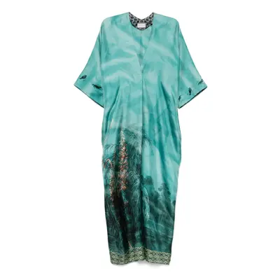 PIERRE-LOUIS MASCIA - Printed Silk Long Dress