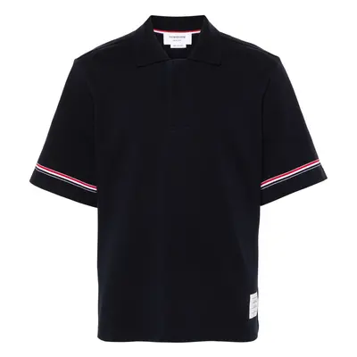 THOM BROWNE - Rwb Cotton Polo Shirt