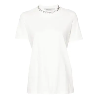 GOLDEN GOOSE - Embroidered Cotton T-shirt