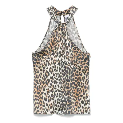 GANNI - Leopard Print Top