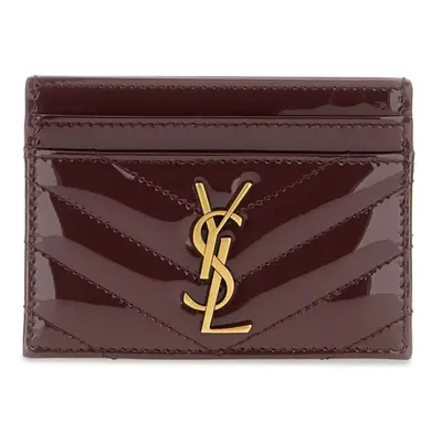 SAINT LAURENT - Cassandre Patent Leather Card Case