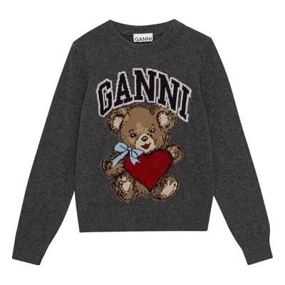 GANNI - Bear Wool Crewneck Sweater