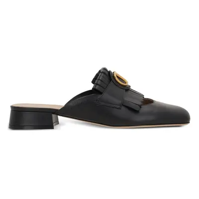 VALENTINO GARAVANI - Vlogo Signature Leather Slippers