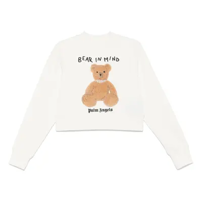 PALM ANGELS - Bear In Mind Cotton Sweatshirt