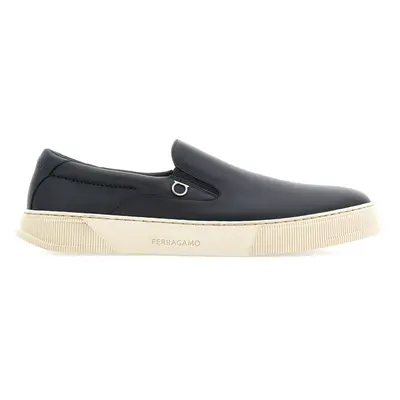 FERRAGAMO - Leather Slip On Sneakers