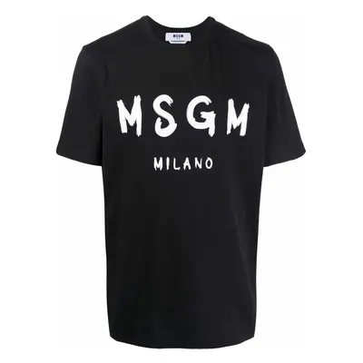 MSGM - Cotton T-shirt With Logo