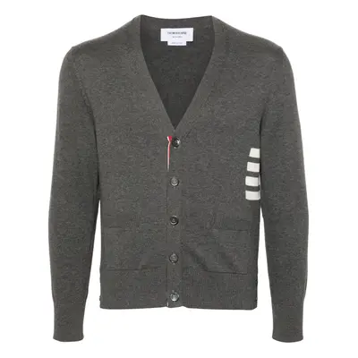 THOM BROWNE - 4bar Cotton Cardigan