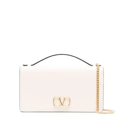 VALENTINO GARAVANI - Vlogo Signature Leather Wallet On Chain