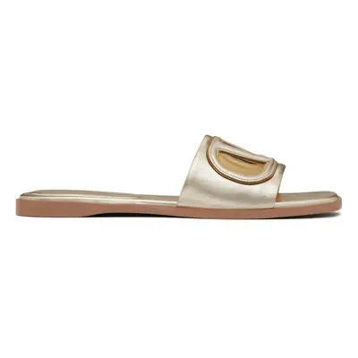 VALENTINO GARAVANI - Vlogo Signature Leather Slides