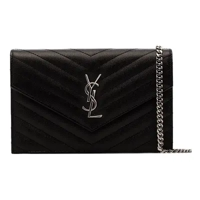 SAINT LAURENT - Cassandre Leather Wallet On Chain