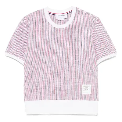 THOM BROWNE - Rwb Cotton T-shirt