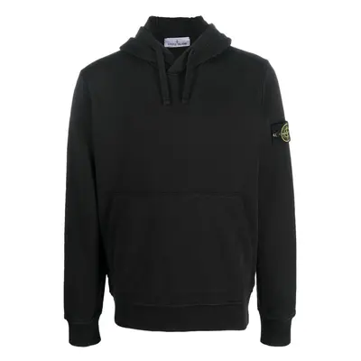 STONE ISLAND - Logo Cotton Hoodie