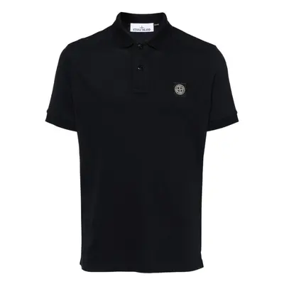 STONE ISLAND - Logo Cotton Polo Shirt