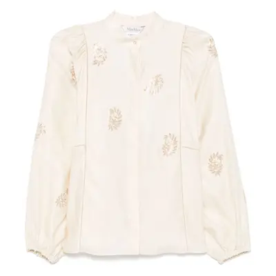 MAX MARA - Embroidered Cotton Blouse