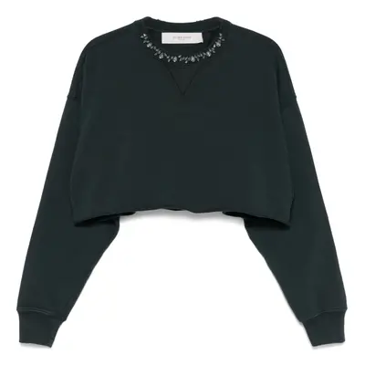 GOLDEN GOOSE - Organic Cotton Cropped Sweatshirt