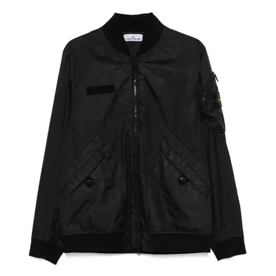 STONE ISLAND - Logo Nylon Bomber Jacket