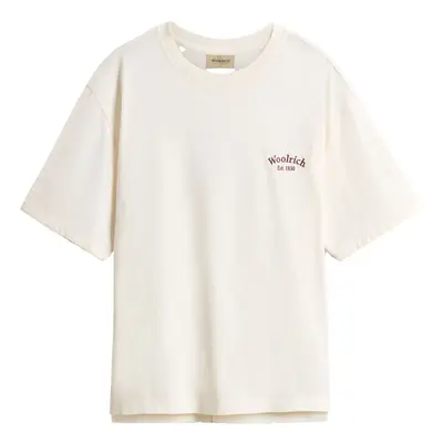 WOOLRICH - Logo Cotton T-shirt