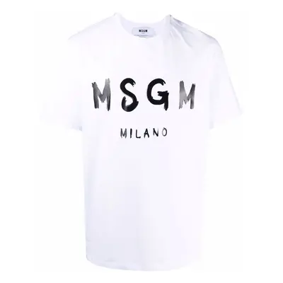 MSGM - Cotton T-shirt With Logo