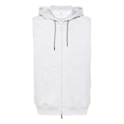 BRUNELLO CUCINELLI - Cotton Blend Sleeveless Hooodie