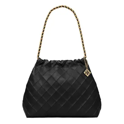 TORY BURCH - Fleming Leather Hobo Bag