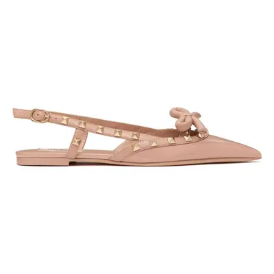 VALENTINO GARAVANI - Slingback Rockstud Ballet Flat