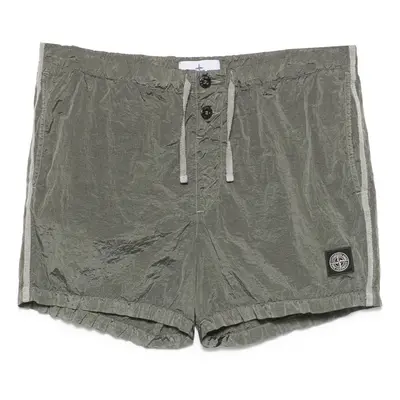 STONE ISLAND - Logo Nylon Swim Shorts