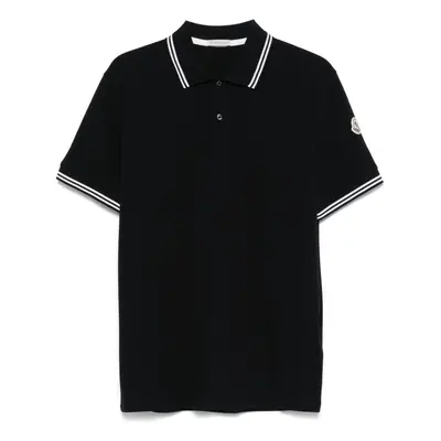 MONCLER - Logo Cotton Polo Shirt