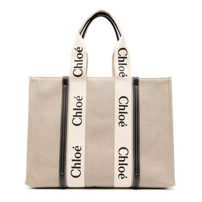 CHLOÉ - Woody Large Canvas Tote