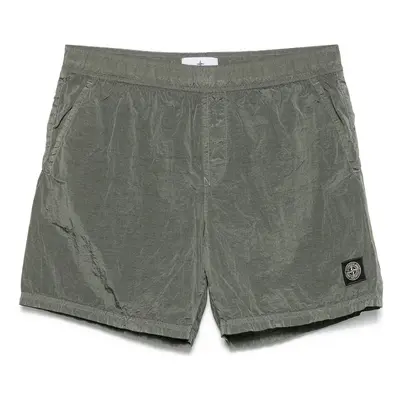 STONE ISLAND - Logo Nylon Swim Shorts