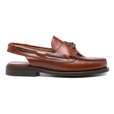 HEREU - Saler Leather Slingback Loafers