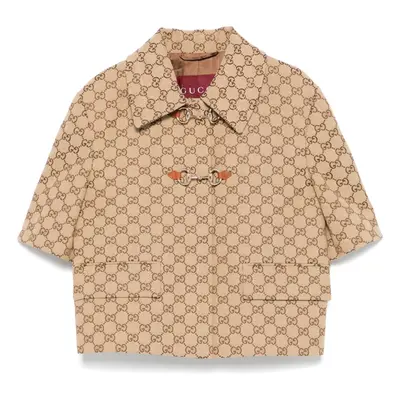 GUCCI - Gg Supreme Cropped Jacket