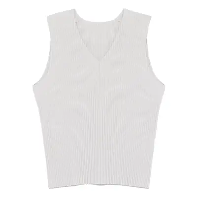 HOMME PLISSE' ISSEY MIYAKE - Pleated V-necked Vest