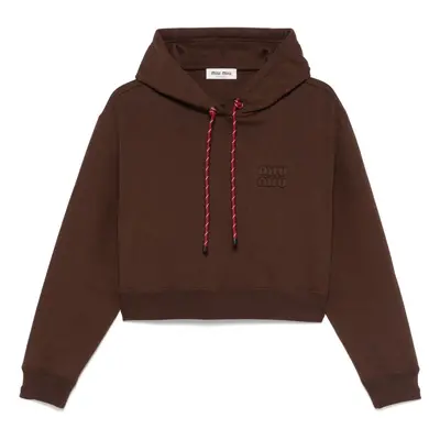 MIU MIU - Logo Cotton Hoodie