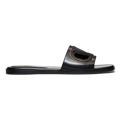 VALENTINO GARAVANI - Vlogo Cut-out Leather Sandals