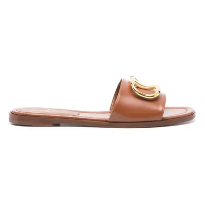 VALENTINO GARAVANI - Vlogo Signature Leather Sandals