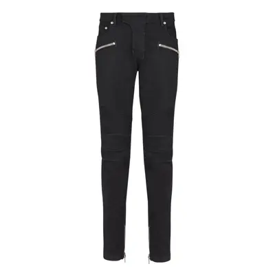 BALMAIN - Biker Denim Jeans