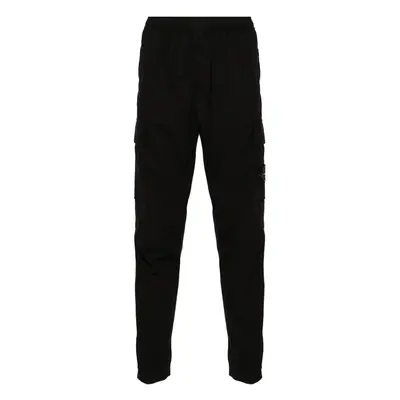 STONE ISLAND - Logo Cotton Caergo Trousers