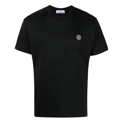 STONE ISLAND - Logo Cotton T-shirt