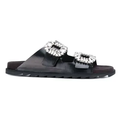 ROGER VIVIER - Slidy Viv Leather Sandals